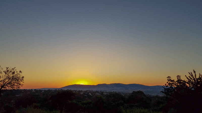 Sunset in Namaacha